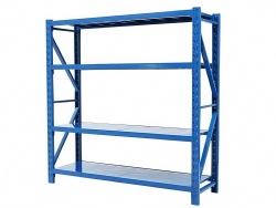 Butterfly hole medium duty shelving